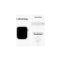 APPLE Watch Series 8 (GPS + Cellular) 41 mm Smartwatch Edelstahl Fluorelastomer, 130 - 200 mm, Armband: Weiß, Gehäuse: Silber