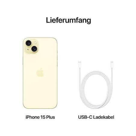 APPLE iPhone 15 5G 128 GB Gelb Dual SIM