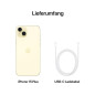APPLE iPhone 15 5G 128 GB Gelb Dual SIM