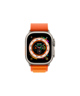 APPLE Watch Ultra GPS+CEL 49 TIT W LARGE Smartwatch Titan Gewebe, 165 - 210 mm, Orange