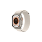 APPLE Watch Ultra GPS+CEL 49 TIT W MEDIUM Smartwatch Titan Gewebe, 145 - 190 mm, Polarstern