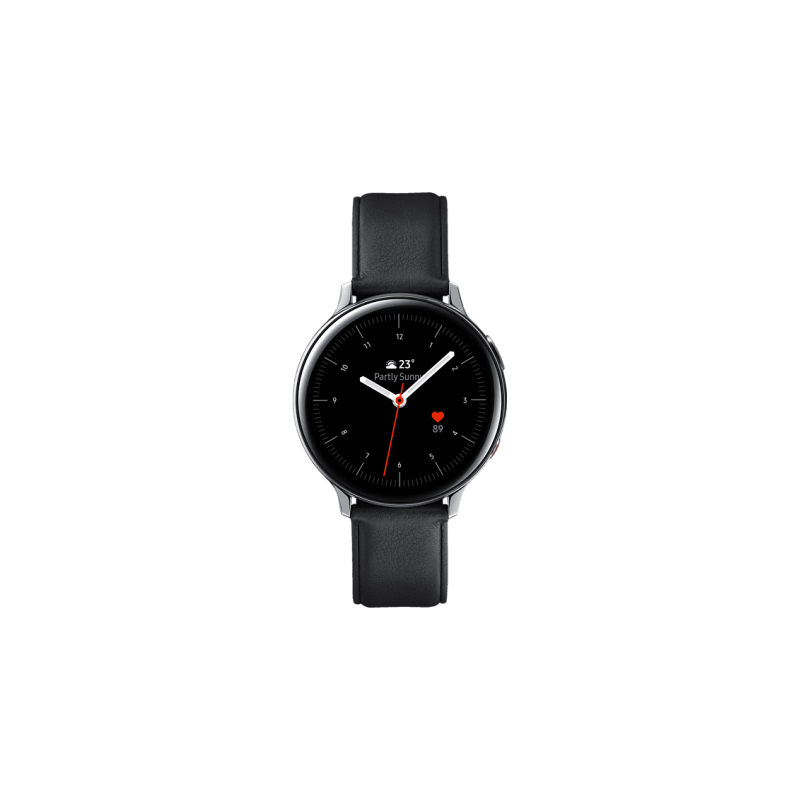 SAMSUNG Galaxy Watch Active2 Stainless Steel 44mm (LTE) SI Smartwatch Edelstahl Echtleder, M/L, Silver SAMSUNG Galaxy Watch Active2 Stainless Steel 44mm (LTE) SI Smartwatch Edelstahl Echtleder, M/L, Silver
