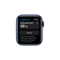 APPLE Watch Series 6 (GPS + Cellular) 40mm Smartwatch Aluminium Fluorelastomer, 130 - 200 mm, Armband: Deep Navy, Gehäuse: Blau