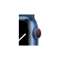 APPLE Watch Series 7 (GPS + Cellular) 41mm Smartwatch Fluorelastomer, 130 - 200 mm, Armband: Abyssblau, Gehäuse: Blau