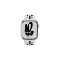 APPLE Watch Series 7 Nike (GPS + Cellular) 45mm Fluorelastomer, 140 - 220 mm, Platinum/Schwarz, Gehäuse: Polarstern