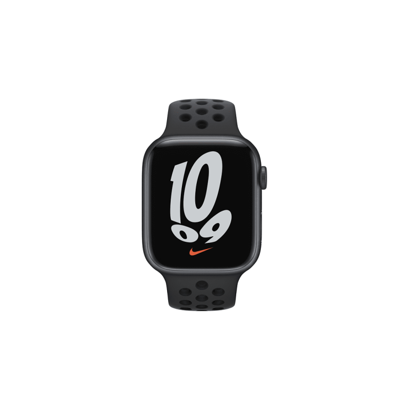 APPLE Watch Series 7 Nike (GPS + Cellular) 41mm, 130 - 200 mm, Armband: Mitternacht, Gehäuse: Mitternacht