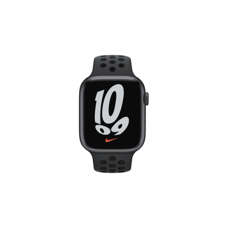 APPLE Watch Series 7 Nike (GPS + Cellular) 41mm, 130 - 200 mm, Armband: Mitternacht, Gehäuse: Mitternacht