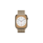 APPLE Watch Series 8 (GPS + Cellular) 41 mm Smartwatch Edelstahl Milanaise, 130 - 200 mm, Armband: Gold, Gehäuse: Gold