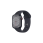 APPLE Watch Series 8 (GPS) 41 mm Smartwatch Aluminium Fluorelastomer, 130 - 200 mm, Armband: Mitternacht, Gehäuse: Mitternacht