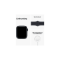 APPLE Watch Series 8 (GPS) 41 mm Smartwatch Aluminium Fluorelastomer, 130 - 200 mm, Armband: Mitternacht, Gehäuse: Mitternacht