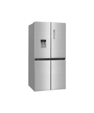 EXQUISIT MD500-160-WS-030F Inoxlook French Door (F, 1775 mm hoch, Edelstahloptik)