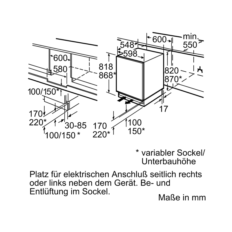 SIEMENS GU15DADF0 Gefrierschrank (F, 820 mm hoch) SIEMENS GU15DADF0 Gefrierschrank (F, 820 mm hoch)