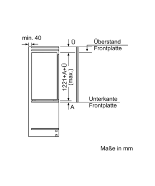 SIEMENS GI41NACE0 Gefrierschrank (E, 1221 mm hoch)