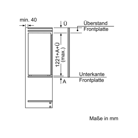 SIEMENS GI41NACE0 Gefrierschrank (E, 1221 mm hoch)