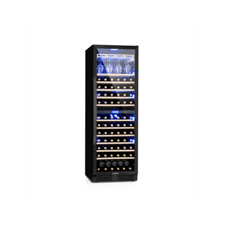 KLARSTEIN Vinovilla Grande 162 Weinklimaschrank (EEK G, schwarz)