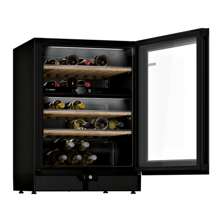 BOSCH KWK16ABGA Weinklimaschrank (EEK G, Schwarz)