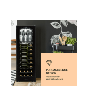 KLARSTEIN Bellevin 62 Weinklimaschrank (EEK G, schwarz)