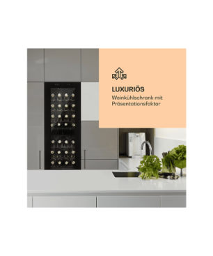 KLARSTEIN Barossa 54S Weinklimaschrank (EEK G, schwarz)