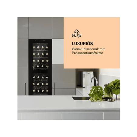 KLARSTEIN Barossa 54S Weinklimaschrank (EEK G, schwarz)