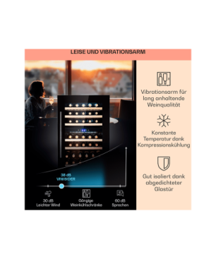 KLARSTEIN Barossa 54S Weinklimaschrank (EEK G, schwarz)