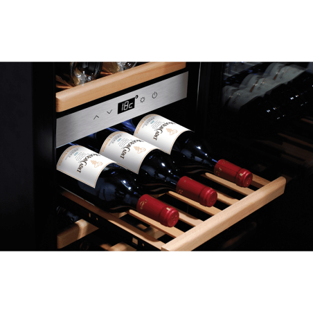 CASO 650 WineComfort 38 Weinklimaschrank (EEK G, Silber)