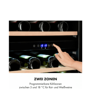KLARSTEIN Barossa 40 Duo Weinklimaschrank (EEK G, schwarz)