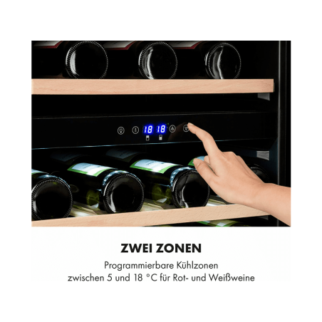 KLARSTEIN Barossa 40 Duo Weinklimaschrank (EEK G, schwarz)