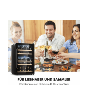 KLARSTEIN Barossa 40 Duo Weinklimaschrank (EEK G, schwarz)