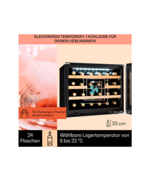 KLARSTEIN Vinsider Weinklimaschrank (EEK G, Quartz)