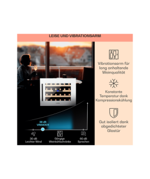 KLARSTEIN Vinsider Weinklimaschrank (EEK G, Quartz)