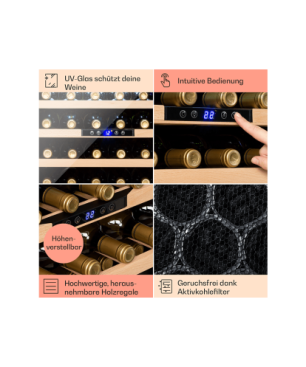 KLARSTEIN Vinsider Weinklimaschrank (EEK G, Quartz)