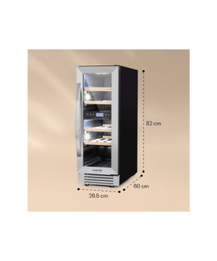 KLARSTEIN Vinovilla Duo 17 Weinklimaschrank (EEK G, Silber)