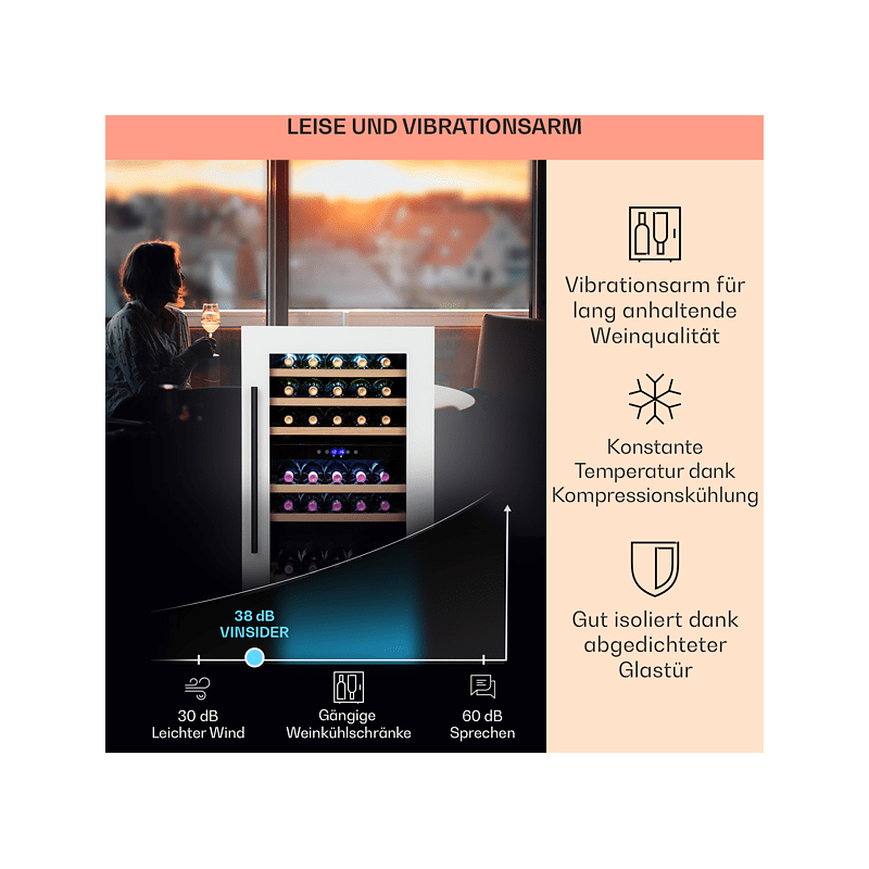 KLARSTEIN Vinsider Weinklimaschrank (EEK G)
