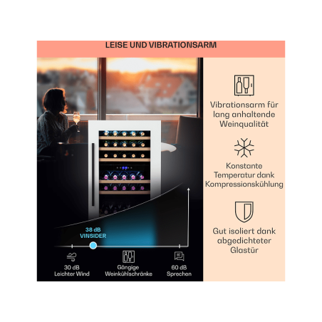 KLARSTEIN Vinsider Weinklimaschrank (EEK G)