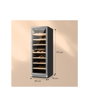 KLARSTEIN Reserva 166 Duo Weinklimaschrank (EEK G, Schwarz)