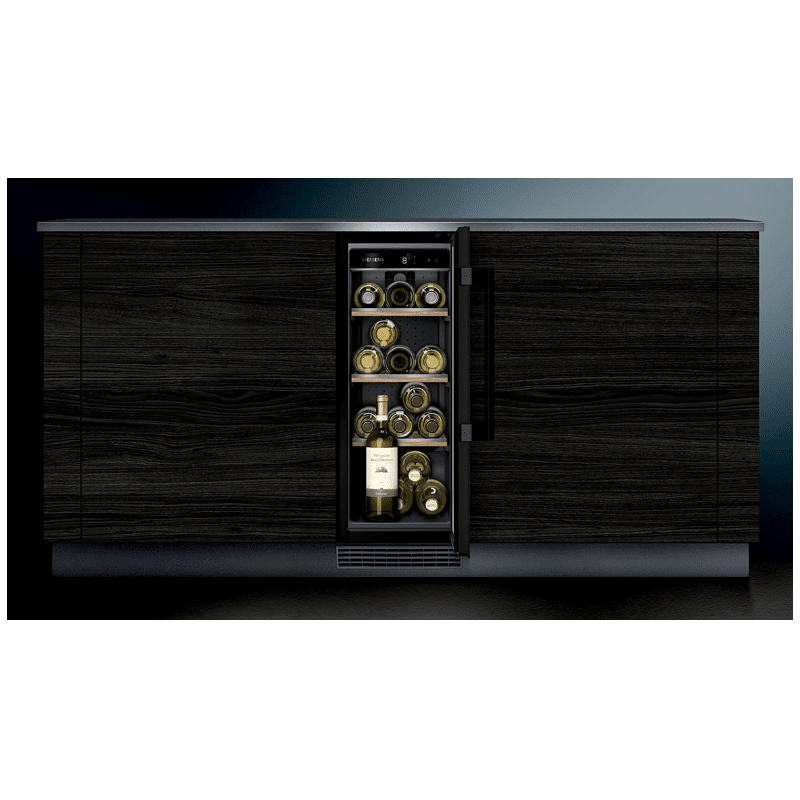 SIEMENS KU20WVHF0 Weinklimaschrank (EEK F, Schwarz)