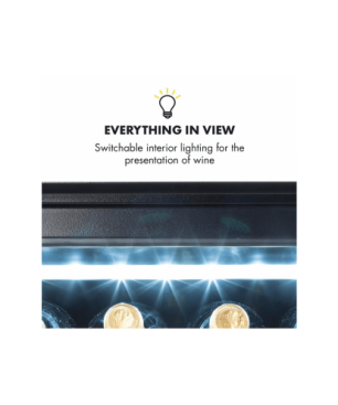 KLARSTEIN Vinsider 24 Onyx Edition Weinkühlschrank (EEK G, schwarz)