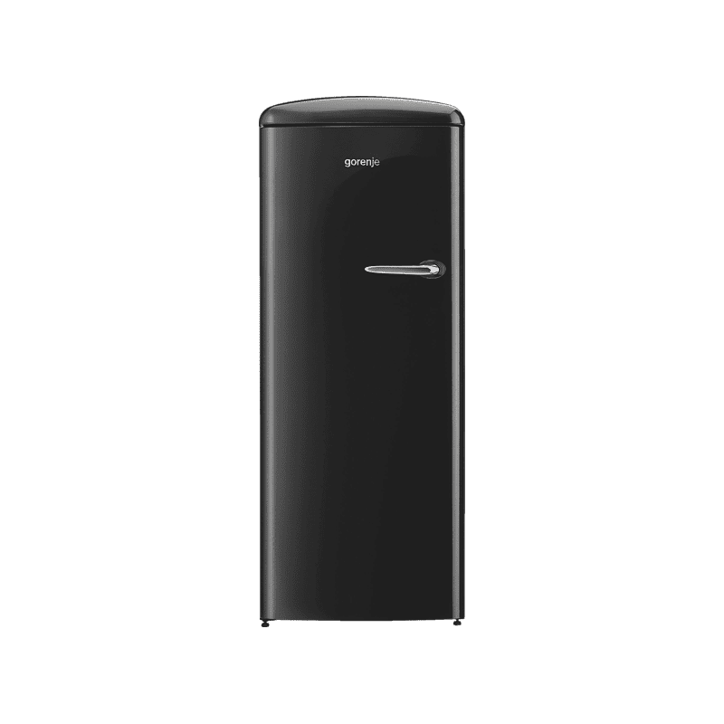 GORENJE ORB153BK-L Retro Collection Kühlschrank (E, 1540 mm hoch, Schwarz)