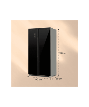 KLARSTEIN Grand Host L Kühlschrank (E, 178 cm hoch, black)