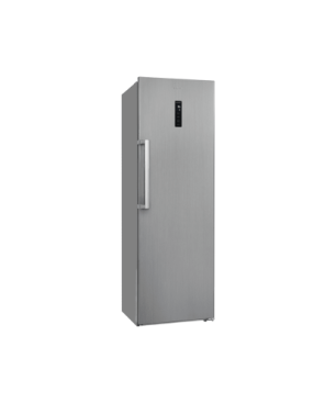EXQUISIT KS360-V-HE-040E inoxlook-az Kühlschrank (118,00 kWh/Jahr, E, 1850 mm hoch, Edelstahloptik)