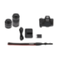 CANON Canon EOS M50 MK II Kit Systemkamera mit Objektiv 15-45 mm + 55-200 mm , 7,5 cm Display Touchscreen, WLAN