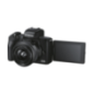 CANON Canon EOS M50 MK II Kit Systemkamera mit Objektiv 15-45 mm + 55-200 mm , 7,5 cm Display Touchscreen, WLAN