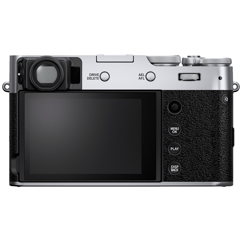 FUJIFILM X100V Kompaktkamera Silber, Festbrennweite opt. Zoom, LC, WLAN