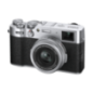 FUJIFILM X100V Kompaktkamera Silber, Festbrennweite opt. Zoom, LC, WLAN