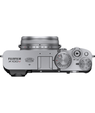 FUJIFILM X100V Kompaktkamera Silber, Festbrennweite opt. Zoom, LC, WLAN
