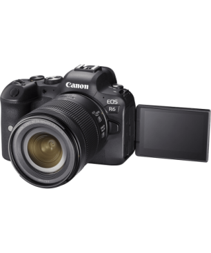 CANON EOS R6 Kit Systemkamera mit Objektiv 24-105 mm , 7,5 cm Display