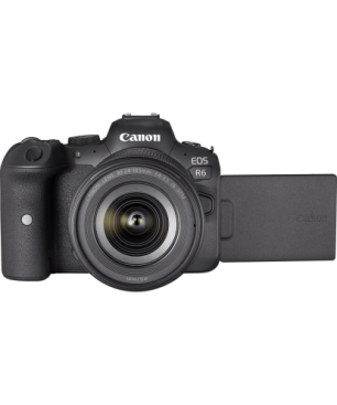 CANON EOS R6 Kit Systemkamera mit Objektiv 24-105 mm , 7,5 cm Display