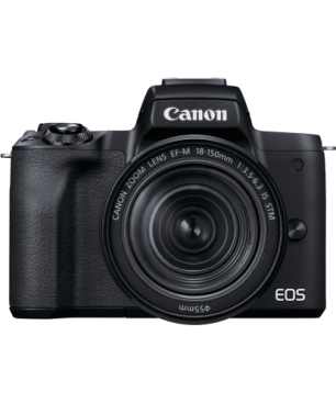 CANON Canon EOS M50 MK II Kit Systemkamera mit Objektiv 18-150mm , 7,5 cm Display Touchscreen, WLAN