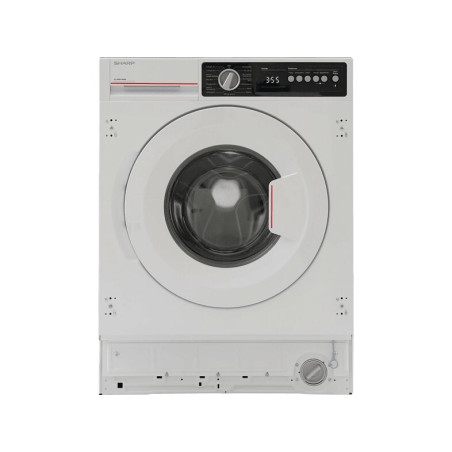 SHARP ES-NIB814BWB-DE Einbau-Waschmaschine (8 kg, 1330 U/Min., B)