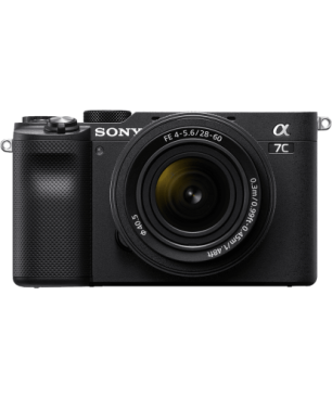 SONY Alpha 7C Kit (ILCE-7CL) Systemkamera mit Objektiv 28-60 mm , 7,6 cm Display Touchscreen, WLAN, Schwarz